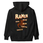 Siderunの館 B2の【バックプリント】ホラーデザインチックなラーメン Heavyweight Hoodie