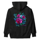 翠色の眼鏡の芍薬 Heavyweight Hoodie