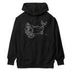 サトウノリコ*の浴室でタブレットを使う人魚【しろ】 Heavyweight Hoodie