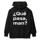 TシャツジャパンSUZURI店🇯🇵の¿Qué pasa,man?（ケパサメン）白文字 Heavyweight Hoodie