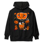 LittleLoroのTHE GREAT PUMPKIN カボチャ大王のお出まし アデリーペンギン オカメインコ Heavyweight Hoodie