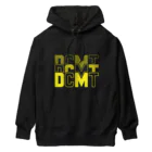 ドコデモモタード*DOCOMOTAのBack:3D DOCOMOTA  F:DCMT Logo イエロー Heavyweight Hoodie