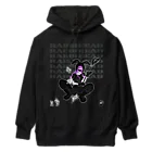 loveclonesのRABBIHEAD 黒ラビ2号 ウサギの国のエロポップ 黒衣 Heavyweight Hoodie