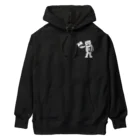 ari designのモノクロ・読書が大好きなクマ Heavyweight Hoodie