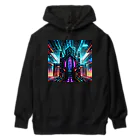 のんびりアート工房のサイバーパンク Heavyweight Hoodie