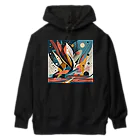 のんびりアート工房のガラクタアート Heavyweight Hoodie