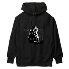 chubby the catのforever y cat lover (monochrome) Heavyweight Hoodie