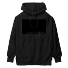 migaluの漆黒のミニマルデザイン Heavyweight Hoodie