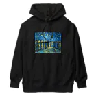 「印象派」ゴッホ・グッズ専門店のゴッホ・ローヌ川の星月夜 Heavyweight Hoodie