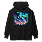 のんびりアート工房の北極のオーロラ Heavyweight Hoodie