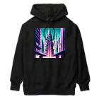 のんびりアート工房のサイバーパンク都市 Heavyweight Hoodie