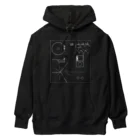 metao dzn【メタヲデザイン】のボイジャーのゴールデンレコード Heavyweight Hoodie