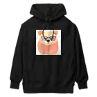 さとうさしみ。のメガネっクマ① Heavyweight Hoodie