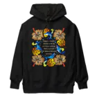 動物のいるデザインのイルカ-001-brown Heavyweight Hoodie