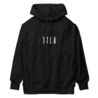 TILUのTILU (white) Heavyweight Hoodie