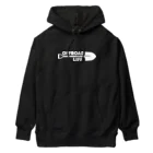 QUQU_WORKSのオフロードライフ スコップデザイン クロカン ホワイト Heavyweight Hoodie