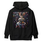 usagimajyoのスーツウサギ Heavyweight Hoodie