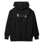 - nanacorium -の月夜と音とMr.moon 白色ロゴ Heavyweight Hoodie