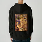 artgalleryのAlphonse Mucha - JOB Heavyweight Hoodie