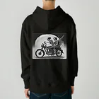 Skull sectionのバイクとガイコツ（黒メイン） Heavyweight Hoodie