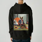 kowarororoのベテランキャンパー犬 Heavyweight Hoodie