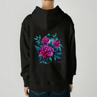 翠色の眼鏡の芍薬 Heavyweight Hoodie