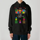 Siderunの館 B2のレトロゲーム風な大仏 Heavyweight Hoodie