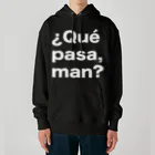 TシャツジャパンSUZURI店🇯🇵の¿Qué pasa,man?（ケパサメン）白文字 Heavyweight Hoodie