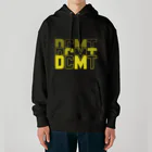 ドコデモモタード*DOCOMOTAのBack:3D DOCOMOTA  F:DCMT Logo イエロー Heavyweight Hoodie