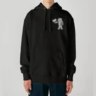 ari designのモノクロ・読書が大好きなクマ Heavyweight Hoodie