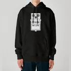 QUQU_WORKSのノーミュージックノーライフ エフェクターデザイン ホワイト Heavyweight Hoodie