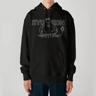 トシゾーのSUZURIのとこのキュウコン（白抜き・文字バック） Heavyweight Hoodie