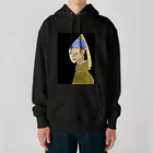 Genart0717のGirl with a pearl earring　フェルメールの真珠の耳飾りの少女 Heavyweight Hoodie