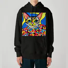 miehayashi1984のファンキーcat Heavyweight Hoodie