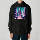 のんびりアート工房のサイバーパンク都市 Heavyweight Hoodie