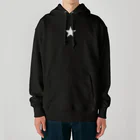 DRIPPEDのBLACK STAR REVIVAL-GTO STAR リバイバル-(白星・ワンスター)白バージョンTシャツ Heavyweight Hoodie