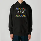 楽猫楽描しげ屋のCOLORFUL BIRDS Heavyweight Hoodie