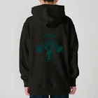 TIGRIS(ティグリス)のフレイムロゴ(Green) Heavyweight Hoodie