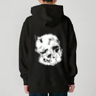 grau und mattのCats And Skulls White ヘビーウェイトパーカー