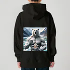 george-weblogの白クマッチョ Heavyweight Hoodie