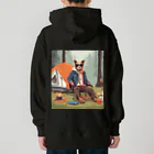 kowarororoのベテランキャンパー犬 Heavyweight Hoodie