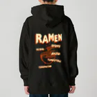 Siderunの館 B2の【バックプリント】ホラーデザインチックなラーメン Heavyweight Hoodie