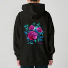 翠色の眼鏡の芍薬 Heavyweight Hoodie