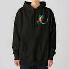 cuuyabowのカラフルヤモリ Heavyweight Hoodie