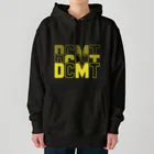 ドコデモモタード*DOCOMOTAのBack:3D DOCOMOTA  F:DCMT Logo イエロー Heavyweight Hoodie