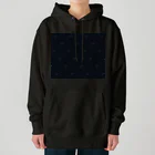 rilybiiのnavy × little flower pattern Heavyweight Hoodie