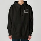 BURIKI'N RECORDSのハンマーが振り下ろされる(小ロゴ白) Heavyweight Hoodie