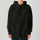 ChikuwaChikuwaChikuwaのゴリラ^ᴗ^(文字白・前面) Heavyweight Hoodie