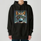 suyaのMask Robot Cat -マスクロボット猫- Heavyweight Hoodie