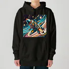 のんびりアート工房の宇宙風 Heavyweight Hoodie